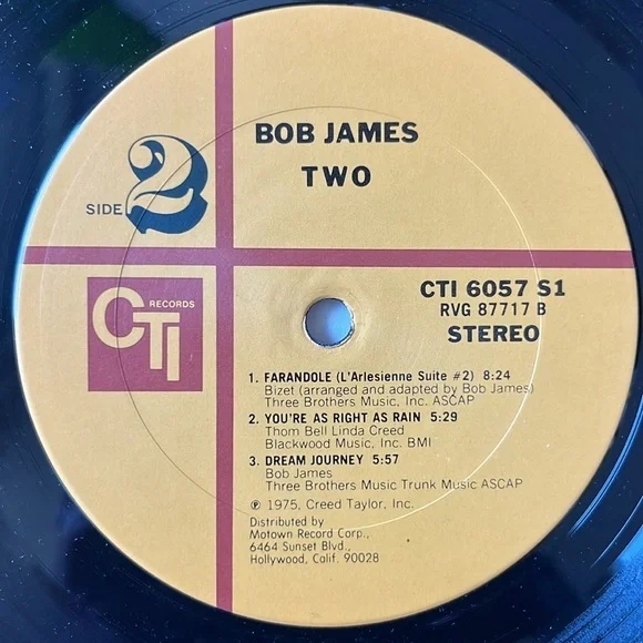Bob James - “Two” Vinyl LP (OG Press) - Picture 5 of 5